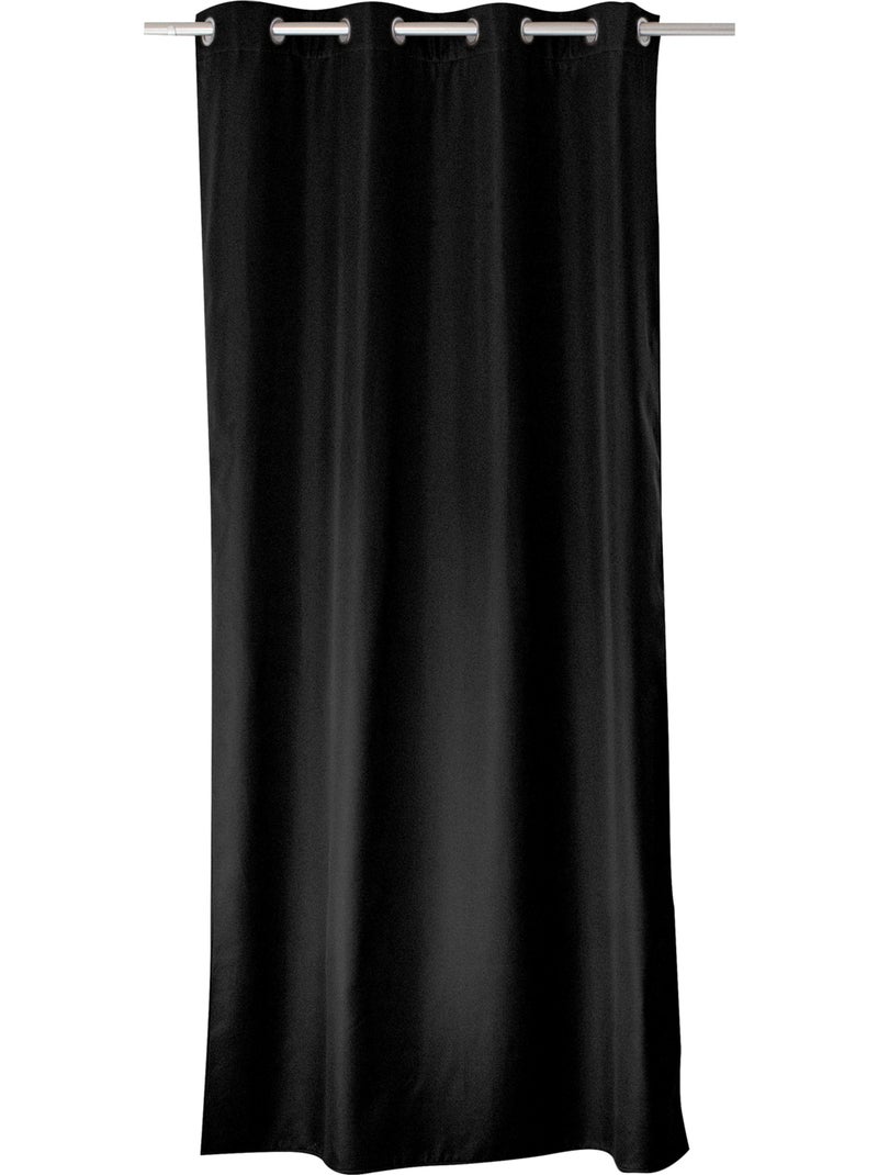 Cortina térmica de microfibra forrada Negro - Kiabi