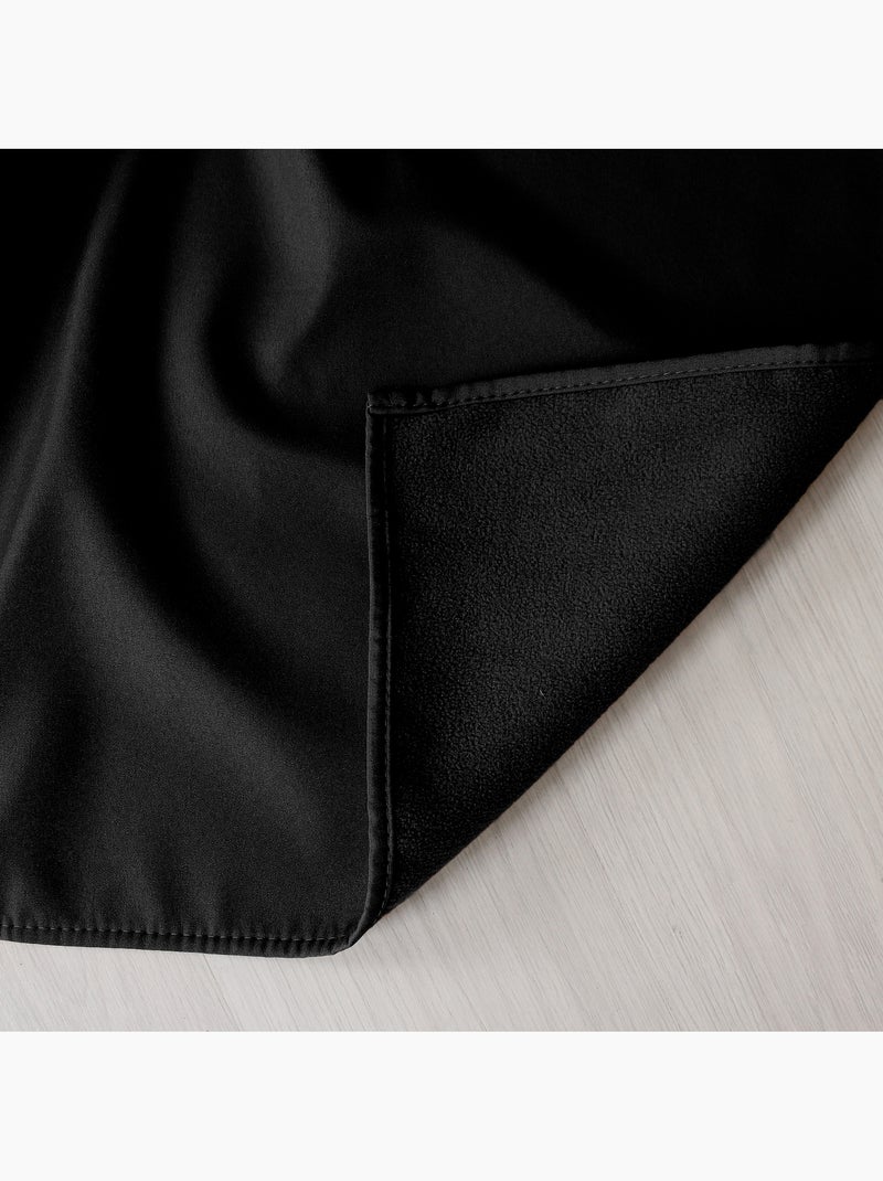 Cortina térmica de microfibra forrada Negro - Kiabi