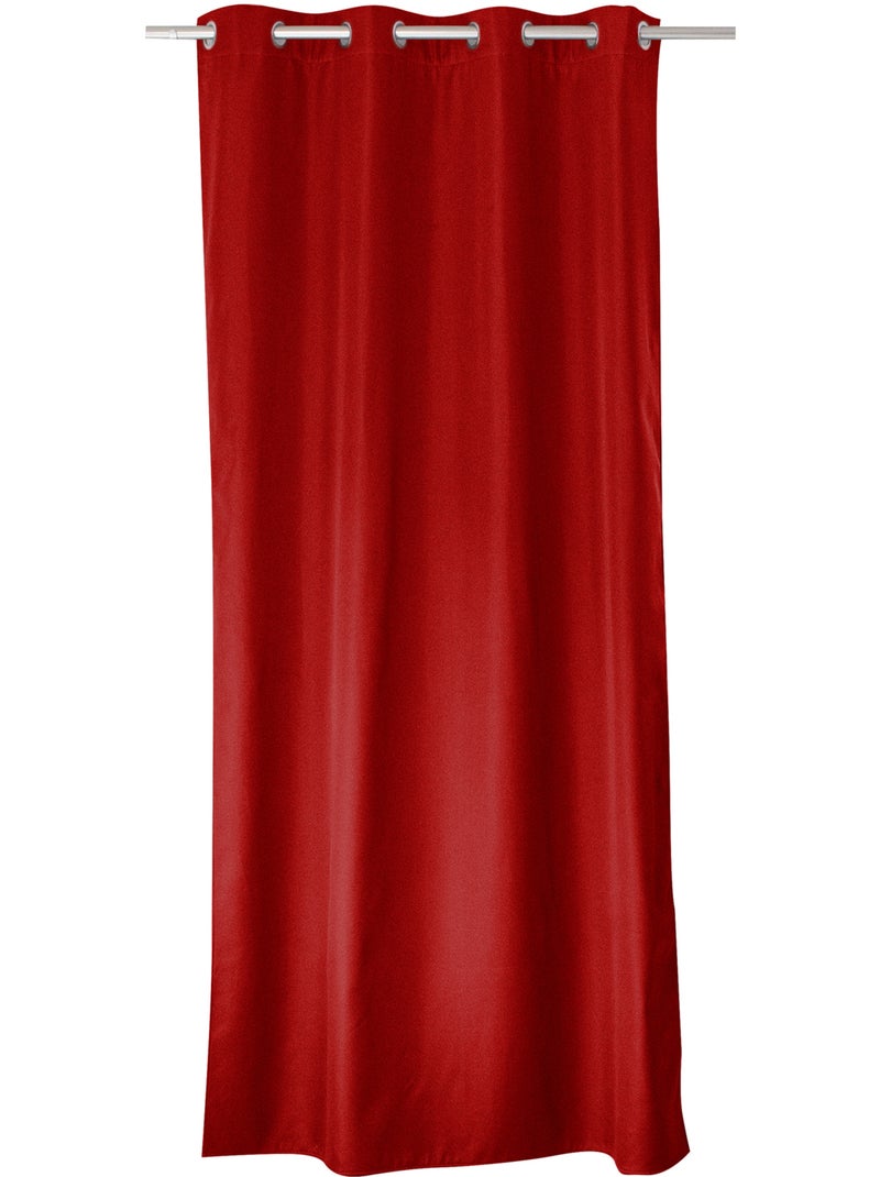 Cortina térmica de microfibra forrada Rojo - Kiabi