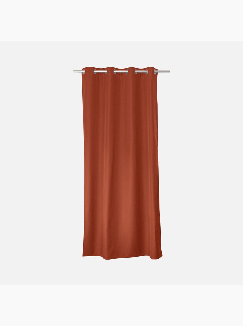 Cortina térmica de microfibra forrada Terracota - Kiabi