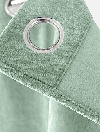 Cortina térmica de terciopelo con forro polar