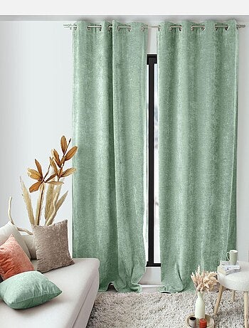 Cortina térmica de terciopelo con forro polar