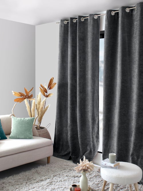 Cortina térmica de terciopelo con forro polar - Kiabi