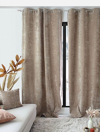 Cortina térmica de terciopelo con forro polar