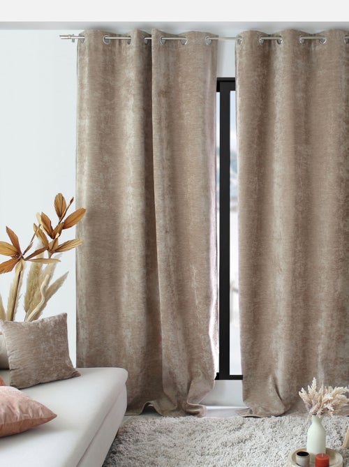 Cortina térmica de terciopelo con forro polar - Kiabi