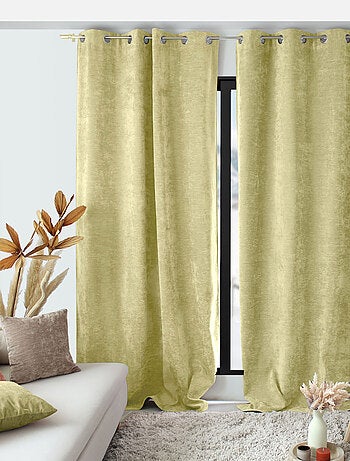 Cortina térmica de terciopelo con forro polar