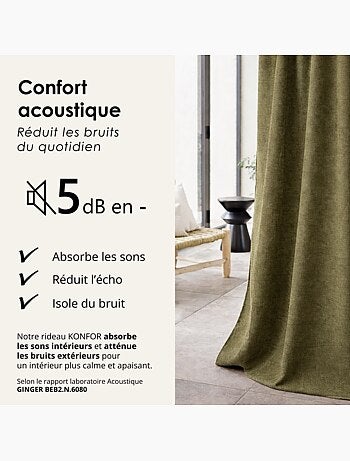 Cortina térmica, insonorizante y semioperada konfor