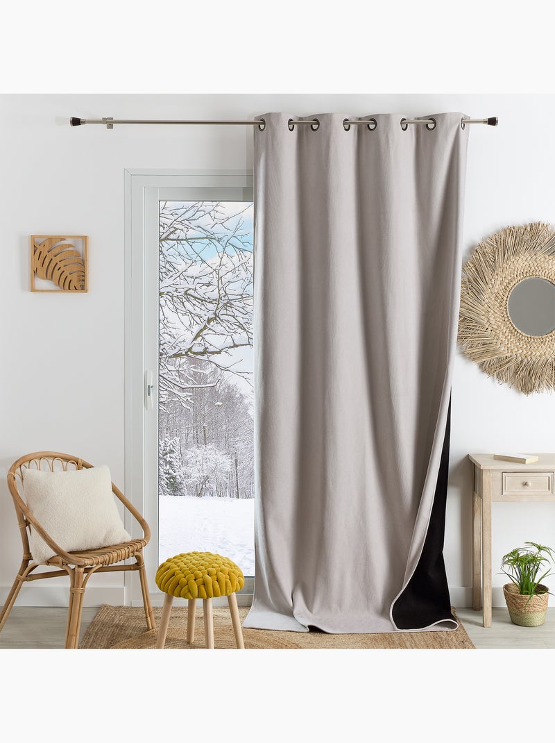 Cortina térmica, insonorizante y semioperada konfor Madera natural - Kiabi