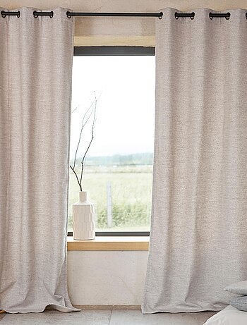 Cortina térmica semi-opaca de boucle jacquard