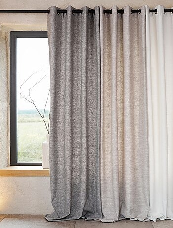 Cortina térmica semi-opaca de boucle jacquard