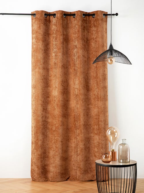 Cortina térmica y acústica con efecto chenilla satinada - Kiabi