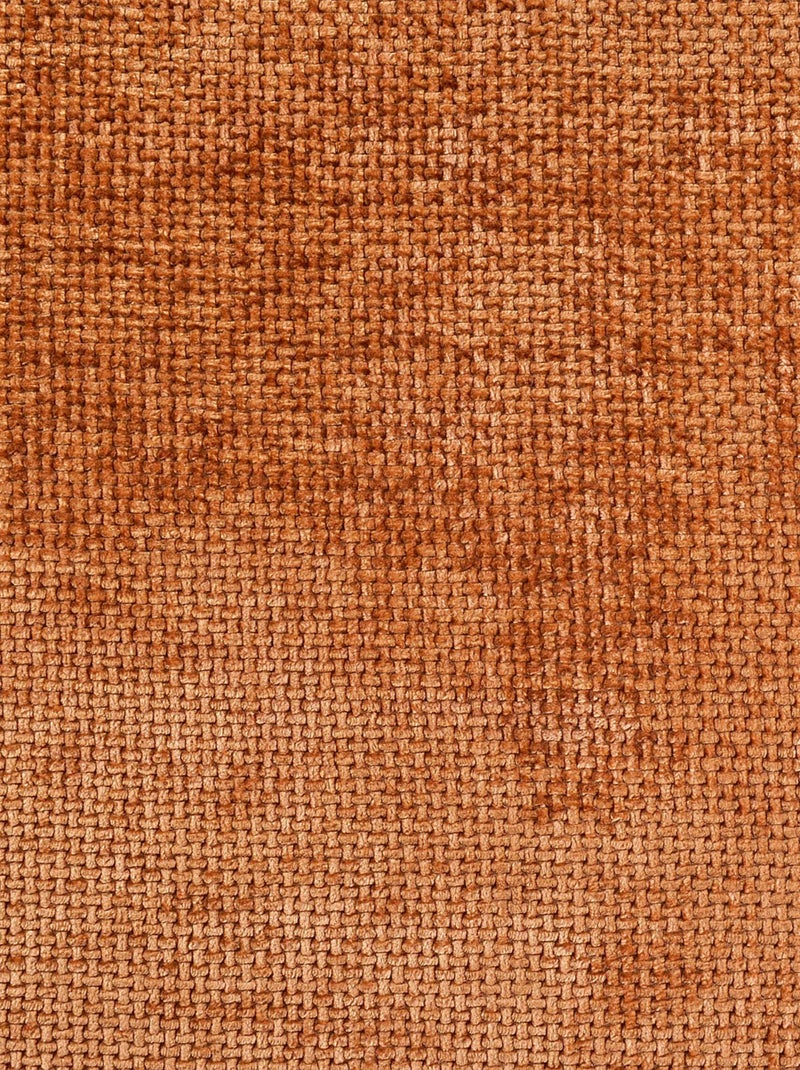 Cortina térmica y acústica con efecto chenilla satinada Naranja - Kiabi