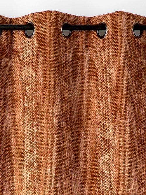 Cortina térmica y acústica con efecto chenilla satinada - Kiabi