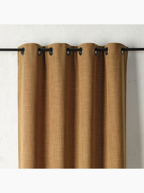 Cortina térmica y de oscurecimiento con forro polar y ojales - Kiabi