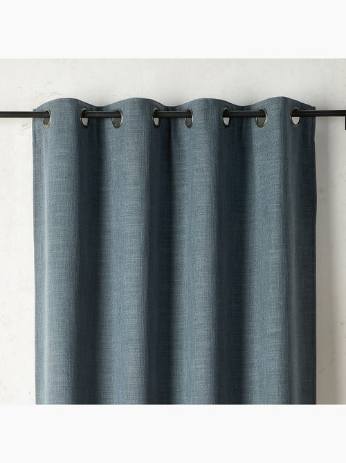 Cortina térmica y de oscurecimiento con forro polar y ojales - Kiabi