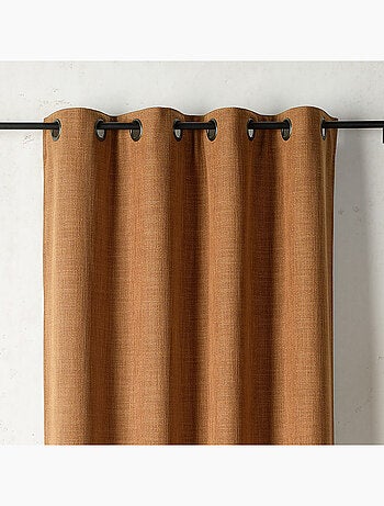 Cortina térmica y de oscurecimiento con forro polar y ojales