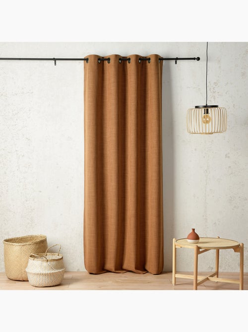 Cortina térmica y de oscurecimiento con forro polar y ojales - Kiabi