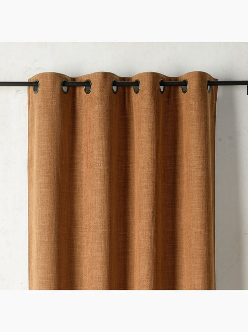 Cortina térmica y de oscurecimiento con forro polar y ojales - Kiabi