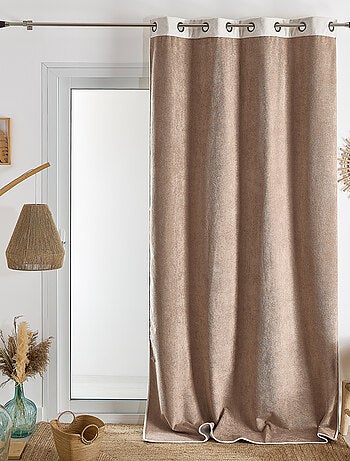 Cortina térmica y opaca de doble cara con tacto de peluche