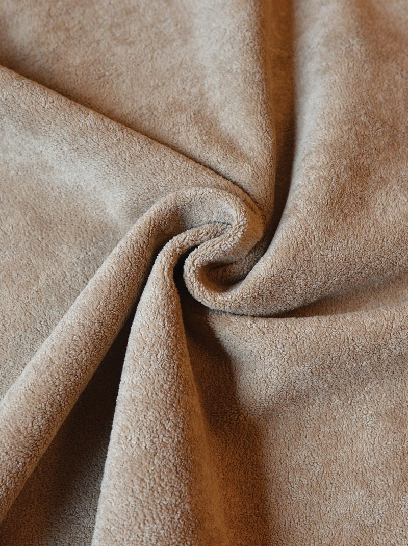 Cortina térmica y opaca de doble cara con tacto de peluche Crudo - Kiabi