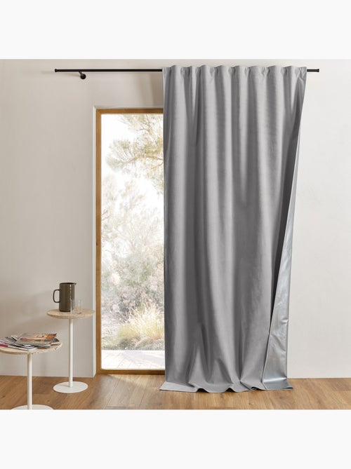Cortina térmica y opaca de verano con sistema de sujeción 3 en 1 LUZ - Kiabi Cortina térmica y opaca de verano con sistema de sujeción 3 en 1 LUZ - Kiabi