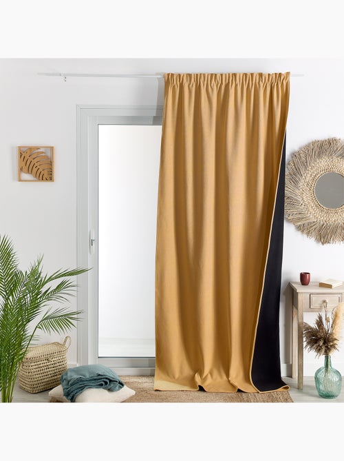 Cortina termoacústica semiocultante KONFOR con trenzas fruncidas - Kiabi