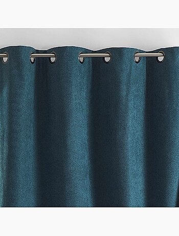 Cortina termoacústica semioscurecible KONFOR con trenzas fruncidas