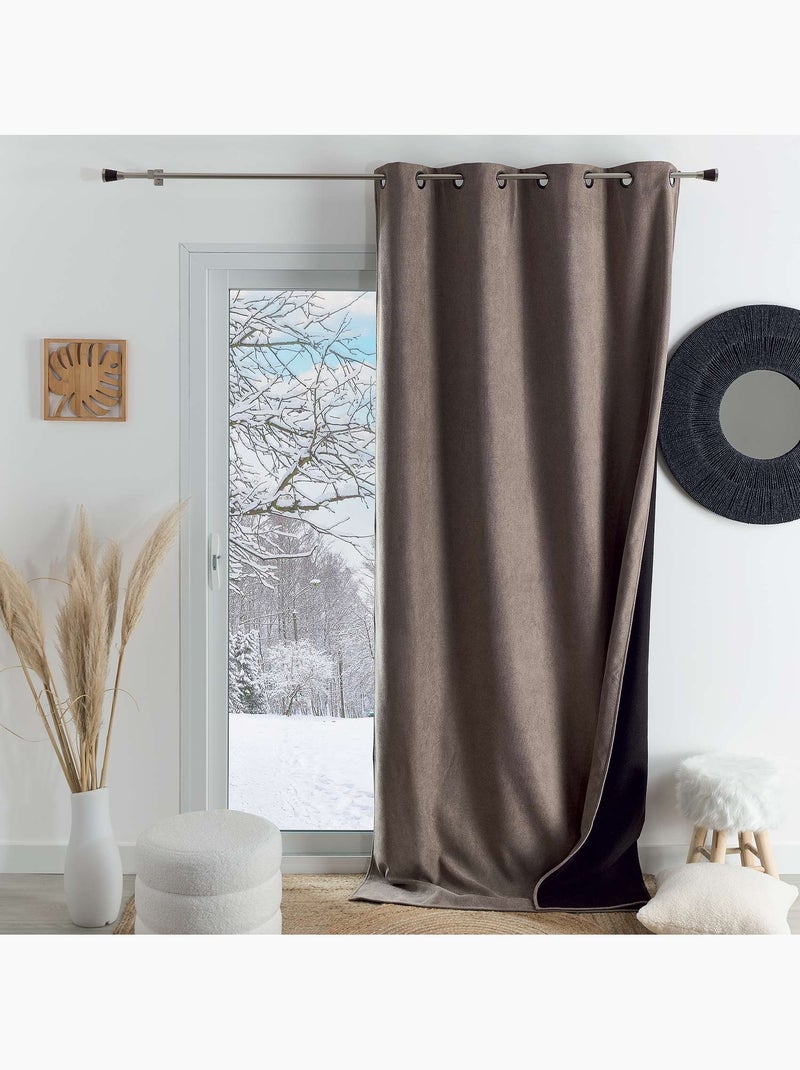 Cortina termoacústica y semiocultante KONFOR Beige claro - Kiabi