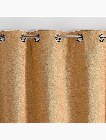 Cortina termoacústica semioscurecible KONFOR con trenzas fruncidas