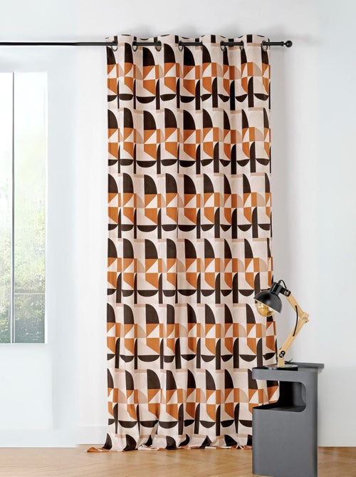 Cortina translúcida de estilo setentoso - Kiabi