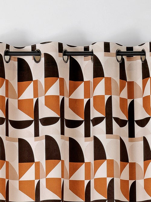 Cortina translúcida de estilo setentoso - Kiabi