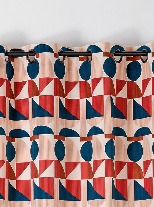 Cortina translúcida de estilo setentoso - Kiabi