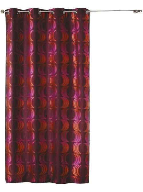 Cortina translúcida de jacquard con motivos de medias lunas - Kiabi Cortina translúcida de jacquard con motivos de medias lunas - Kiabi