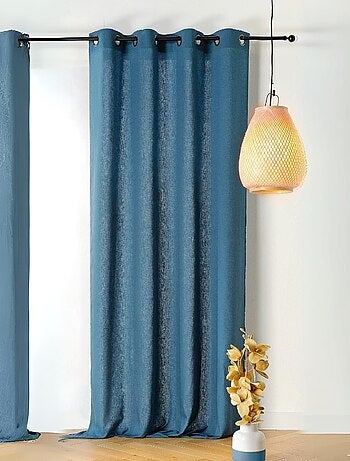 Cortina translúcida de poli/lin