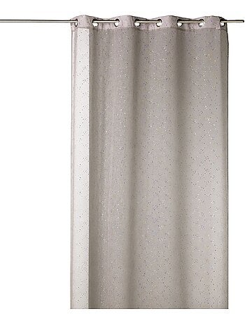 Cortina transparente estampada con pequeños lunares de colores