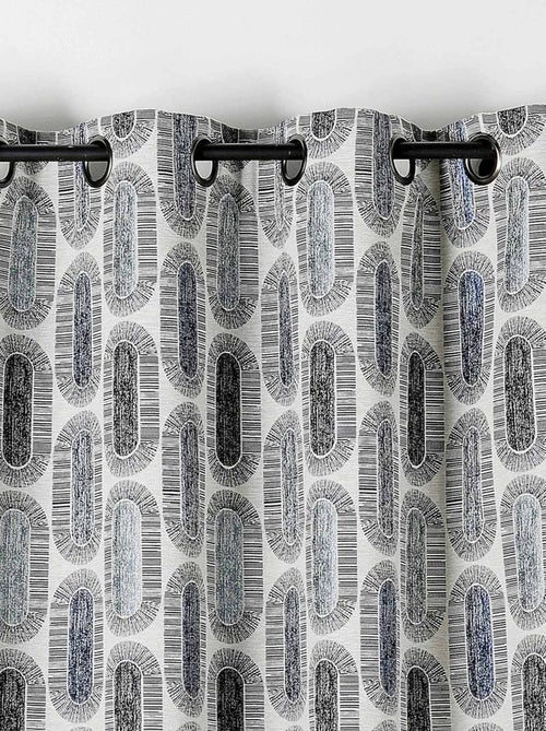 Cortina traslúcida con motivos retro - Kiabi