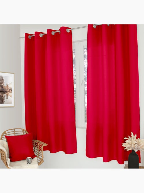 Cortina unida con ollaos - Kiabi