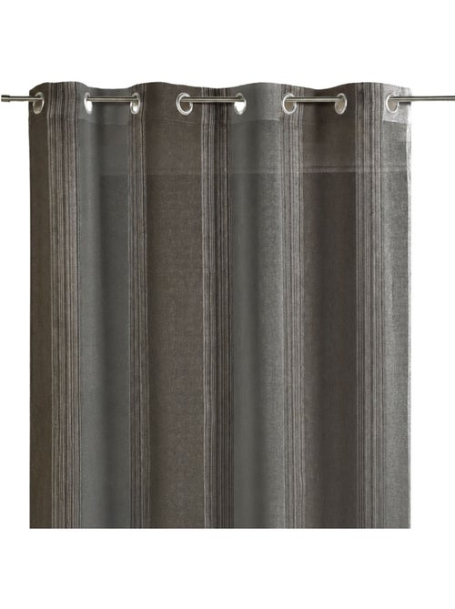 Cortina vaporosa con rayas verticales tejidas - Kiabi