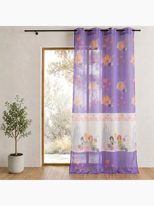 Cortina vaporosa estampada con motivos de princesas - Kiabi Cortina vaporosa estampada con motivos de princesas - Kiabi