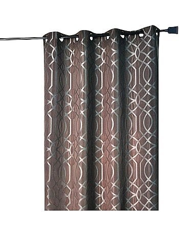 Cortina Vestir en Jacquard Motivo Geométrico