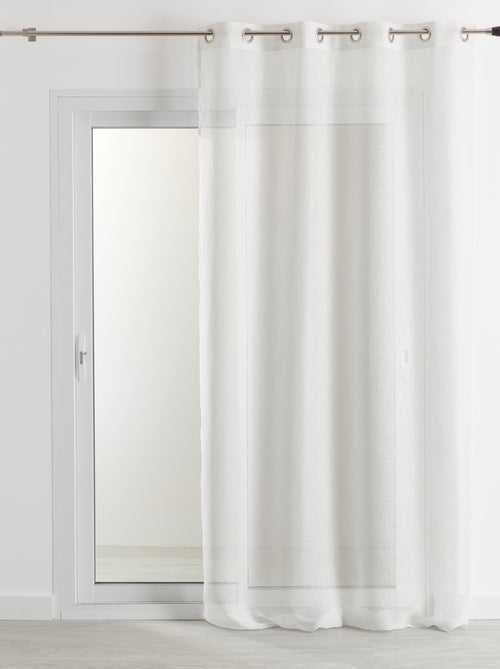 Cortina visillo 100% lino - Kiabi Cortina visillo 100% lino - Kiabi