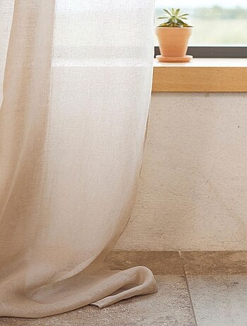 Cortina visillo 100% lino