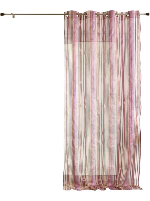 Cortina visillo de organza a rayas - Kiabi