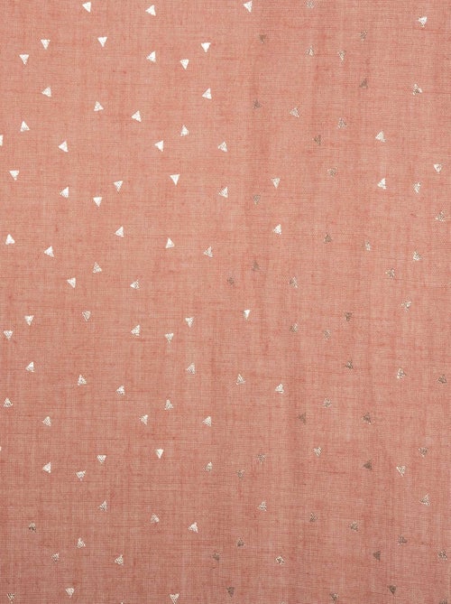 Cortina Voilage de gasa de algodón con motivos brillantes - Kiabi Cortina Voilage de gasa de algodón con motivos brillantes - Kiabi