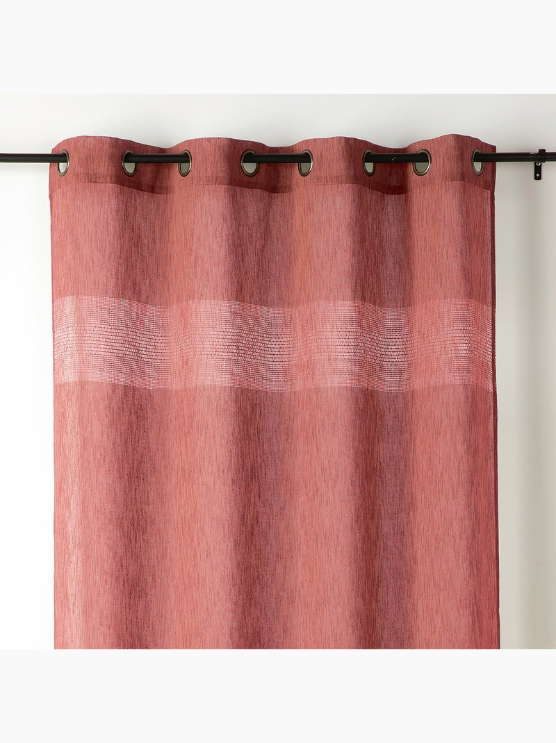 Cortinas caladas estilo macramé Rojo - Kiabi