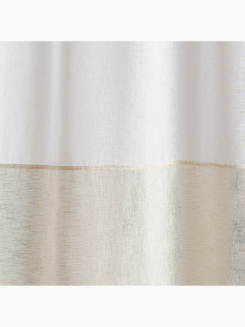 Cortinas colgantes 3 en 1 bicolor LUZ Blanco - Kiabi