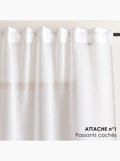 Cortinas colgantes 3 en 1 bicolor LUZ - Kiabi Cortinas colgantes 3 en 1 bicolor LUZ - Kiabi
