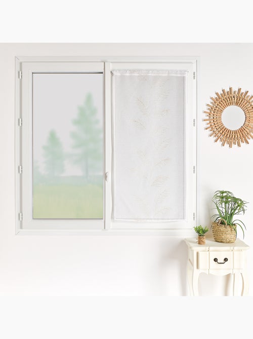 Cortinas con hojas bordadas - Kiabi