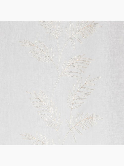 Cortinas con hojas bordadas - Kiabi