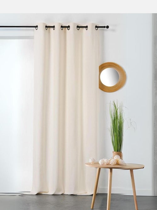 Cortinas de algodón y cáñamo - Kiabi Cortinas de algodón y cáñamo - Kiabi